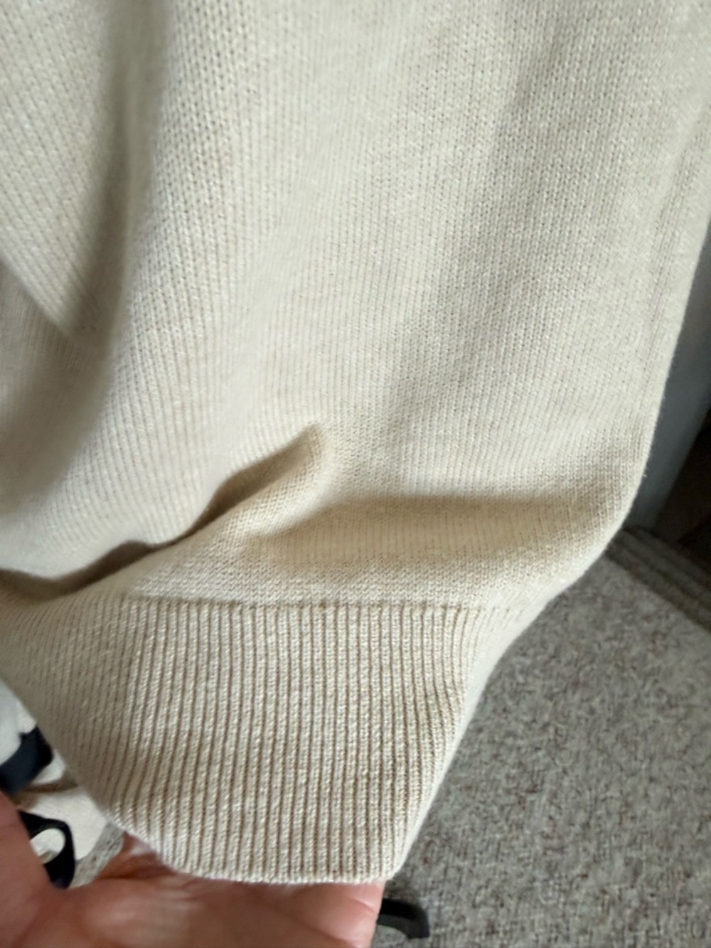 J. CREW MERCANTILE Sandy Knit Merino Wool Sweater Ribbon Tie Bow Sleeve Cuff XL - Picture 8 of 11